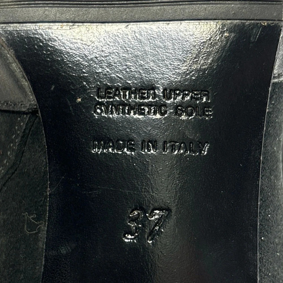 Napoleoni Black Suede Pointed Toe Adjustable Strap Detail Ankle Boots Size 37 - Picture 9 of 11